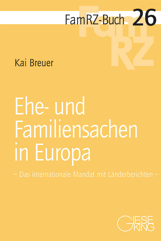 Ehe- und Familiensachen in Europa